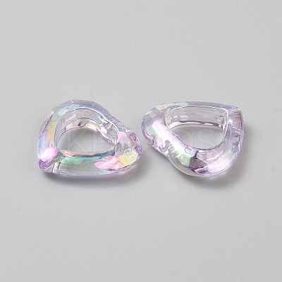Plating Acrylic Beads LS-MACR-WH0010-20A-04-1