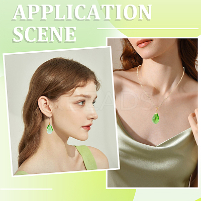40Pcs Faceted Teardrop Glass Pendants GLAA-SP0001-11C-1