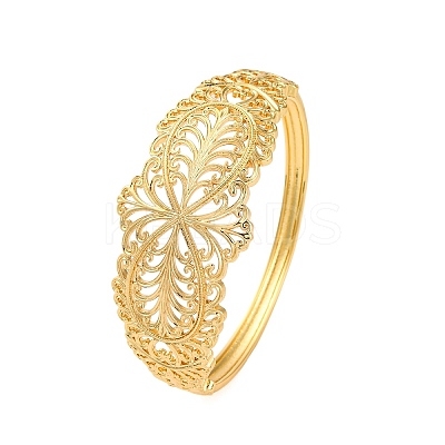 Hollow Rack Plating Brass Hinged Bracelets for Women BJEW-M040-18G-1