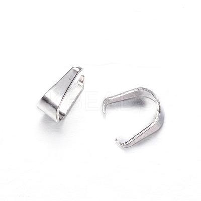 Tarnish Resistant 201 Stainless Steel Snap on Bails STAS-D447-27-1