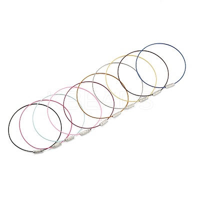 20Pcs Steel Wire Bracelet Making UNKW-YW0001-04B-1