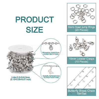 Charms Bracelet Necklace Making Kit CH-TA0001-01-1