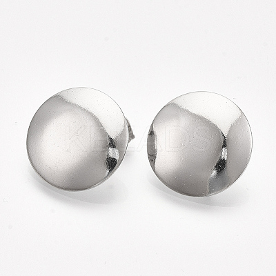 Non-Tarnish 201 Stainless Steel Stud Earring Findings STAS-S079-52B-1