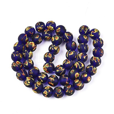 Handmade Lampwork Beads Strands LAMP-N028-05H-1