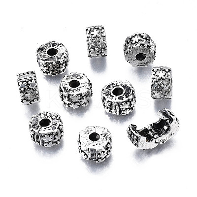 Alloy European Style Clasps PDLC-R001-02AS-1