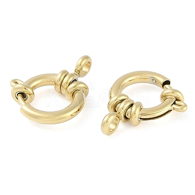 Ion Plating(IP) 304 Stainless Steel Spring Ring Clasps STAS-P366-90G-1