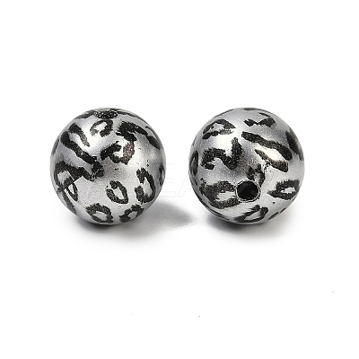 Printed Acrylic Beads PACR-P005-01B-1