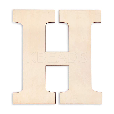 Letter Unfinished Wood Blank Cutouts DIY-ZX040-01H-1