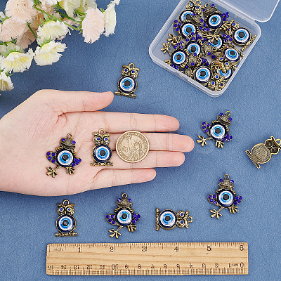 20Pcs 2 Style Alloy Pendants FIND-SC0002-69-1