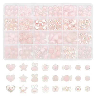 Transparent Acrylic Beads TACR-AR0001-25-1