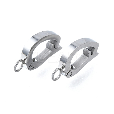304 Stainless Steel Fold Over Clasps STAS-H233-05P-1