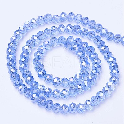 Electroplate Glass Beads Strands LS-EGLA-A034-T8mm-B09-1