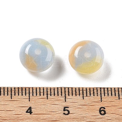 Two Tone Transparent Resin Beads LS-RESI-S013-01C-1