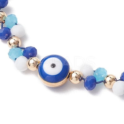 Glass Beads Braided Bead Bracelets BJEW-JB11894-1