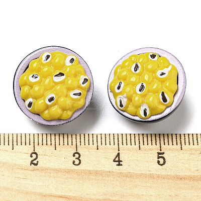 Fruit Opaque Resin Decoden Cabochons RESI-H156-01-06-1