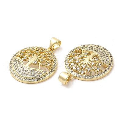 Rack Plating Brass Pendants KK-R146-07G-1