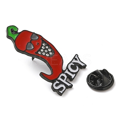 Spicy Hot Chili Pepper Alloy Enamel Pins JEWB-U009-09A-1