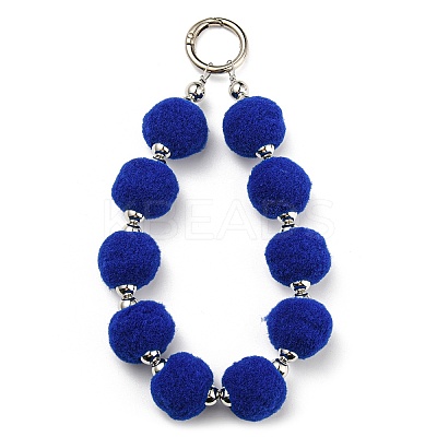 Phone Lanyard Universal Plush Ball Wrist Lanyard LS-HJEW-Q011-01E-P-1