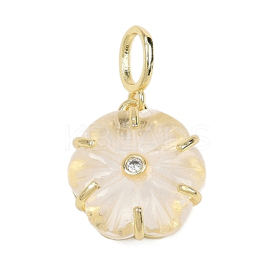 Natural Quartz Crystal Carved Pendants G-G330-01G-05-1