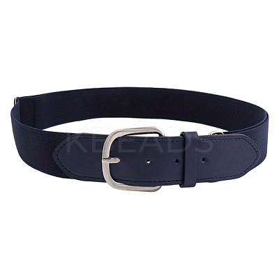 1Pc Imitation Leather & Polyester Elastic Softball Belts AJEW-CL0001-37A-1