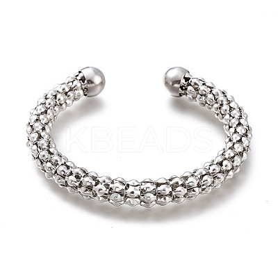 201 Stainless Steel Mesh Bracelets BJEW-M284-08-1-1