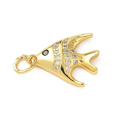 Brass Micro Pave Cubic Zirconia Pendants LS-KK-I381-07G-02-1