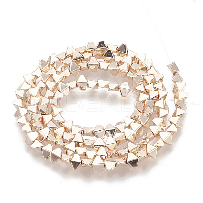 Electroplate Non-magnetic Synthetic Hematite Beads Strands G-N0322-17RG-1