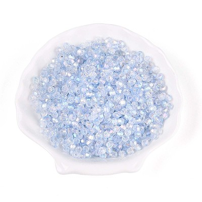 Transparent Spray Painted Glass Beads LS-EGLA-N018-4mm-05-1