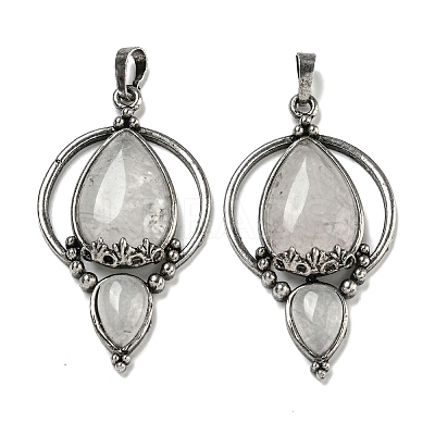 Natural Quartz Crystal Pendants G-F766-04AS-06-1
