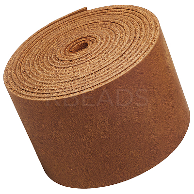 2M Flat AB Grade Cowhide Leather Cord AJEW-WH0479-73F-04-1