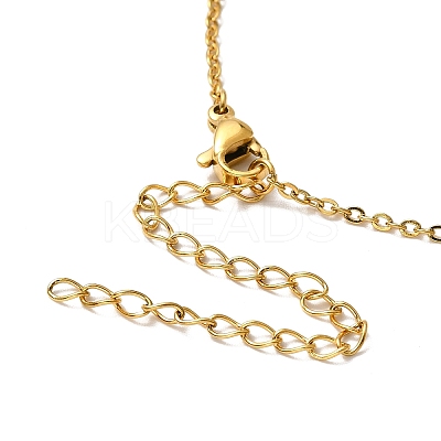 Colorful Cubic Zirconia Constellation Pendant Necklace NJEW-H166-01E-1
