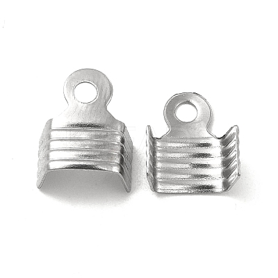 Tarnish Resistant 304 Stainless Steel Folding Crimp Ends STAS-P319-01P-1