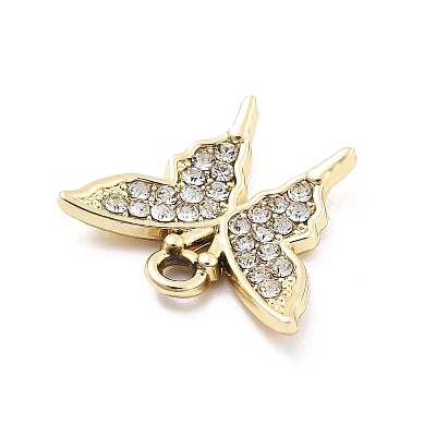 Alloy Rhinestone Pendants FIND-U026-25A-G-1