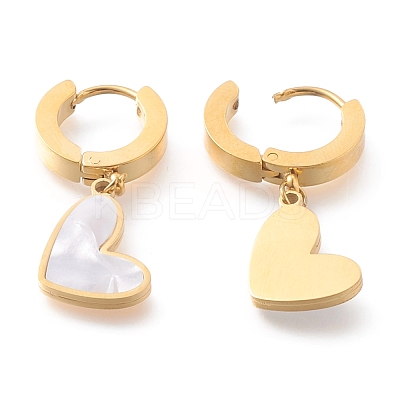 304 Stainless Steel Huggie Hoop Earrings EJEW-O098-10G-1