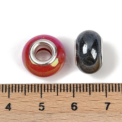 Opaque Resin European Beads RESI-C059-01E-1