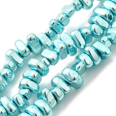 Baking Paint Electroplated Synthetic Non-magnetic Hematite Beads Strands G-H072-D01-01-1