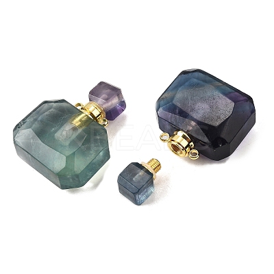 Gemstone Perfume Bottle Pendants G-L623-11G-1