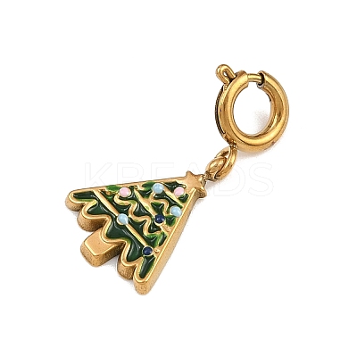 304 Stainless Steel Enamel Pendant Decorations STAS-L304-02G-1