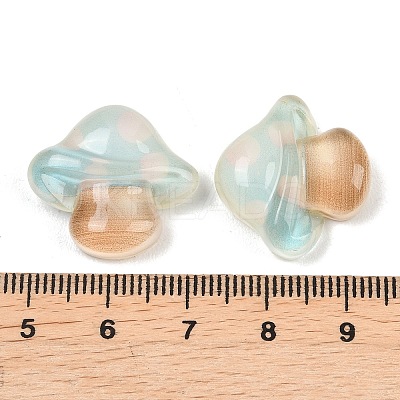 Autumn Theme Transparent Epoxy Resin Cabochons RESI-XCP0002-56-1