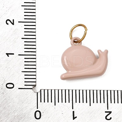 Printed 304 Stainless Steel Charms SA-CBA59B8-02H-G-1