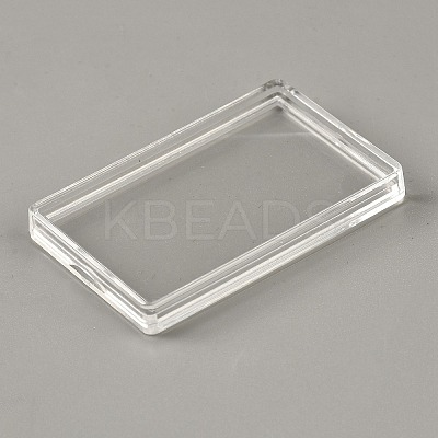 Transparent Acrylic Silver Bar Gold Bar Storage Cases X-CON-WH0092-97-1
