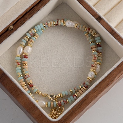Natural Freshwater Pearl Potato Necklaces FS-WG9BE95-01-1