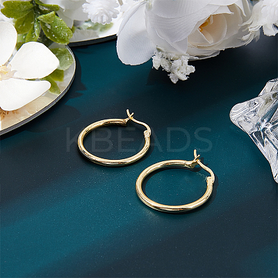 1 Pair 925 Sterling Silver Hoop Earrings for Women EJEW-BBC0001-62-1