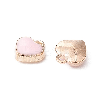 Heart Alloy Enamel Charms ENAM-YW0002-85C-1