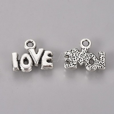 Tibetan Style Alloy Pendants TIBE-S302-19AS-RS-1