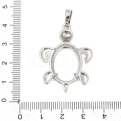 Brass Pendant Cabochon Settings KK-S521-16A-P-1