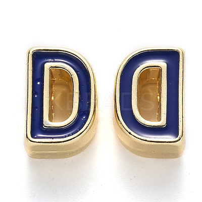 Rack Plating Alloy Enamel Beads ENAM-S122-033D-NR-1