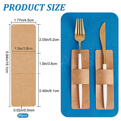Rectangle Kraft Bookmark Sleeves AJEW-WH0041-42-1