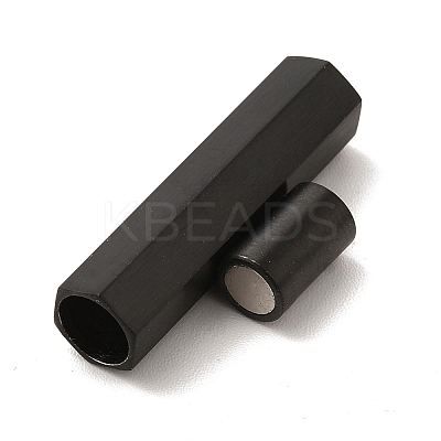 304 Stainless Steel Matte Magnetic Clasps STAS-M308-07B-1