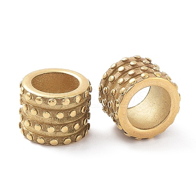 Ion Plating(IP) 304 Stainless Steel European Beads STAS-B011-10G-1